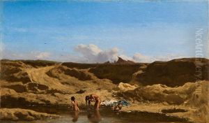 Bathing Gypsies by August Xaver Karl von Pettenkofen