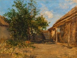 Ungarischer Bauernhof by August Xaver Karl von Pettenkofen