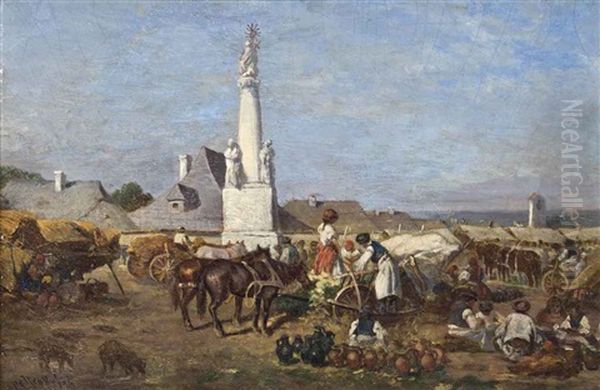 The Market At Szolnok - view 1