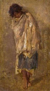 Zigeunermadchen by August Xaver Karl von Pettenkofen