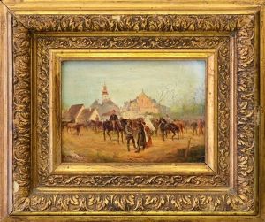 Before The Journey by August Xaver Karl von Pettenkofen