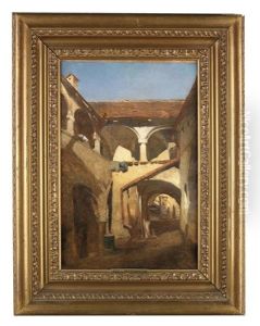 Sudtiroler Schlosshof by August Xaver Karl von Pettenkofen