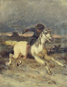 Reitender Bursche