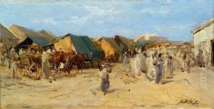 Ungarische Marktszene (study)