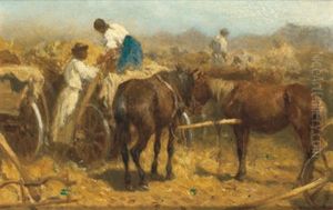 Ungarische Marktszene by August Xaver Karl von Pettenkofen