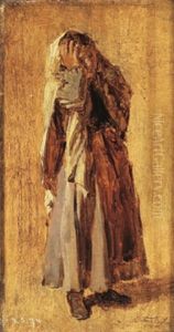 Italienisches Bauernmadchen by August Xaver Karl von Pettenkofen