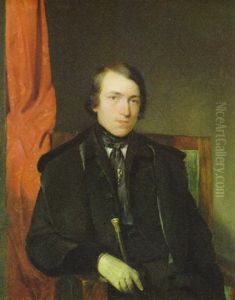 Pettenkofens Freund Und Mitschuler, Der Maler Leopold Brunner D.j. by August Xaver Karl von Pettenkofen