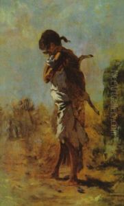 Zigeunermadchen by August Xaver Karl von Pettenkofen