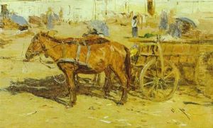 Ungarische Marktszene by August Xaver Karl von Pettenkofen