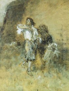 Nach Dem Duell by August Xaver Karl von Pettenkofen