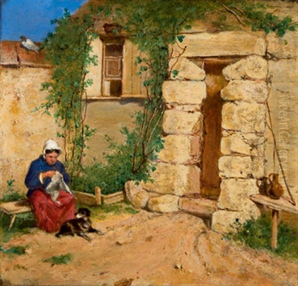 Idylle Vor Dem Haus - view 1