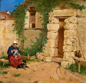 Idylle Vor Dem Haus