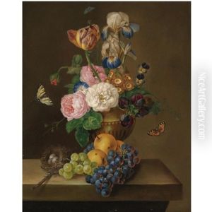 Still-leben Mit Obst Und Blumen