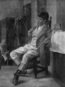 Portrait Of A Man In Riding Habit by John Pettie