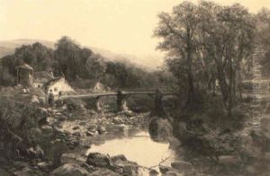 A Footbridge by Edwin Pettitt