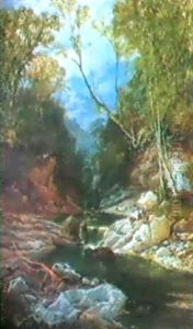 Fischfang Am Bergbach by Edwin Pettitt