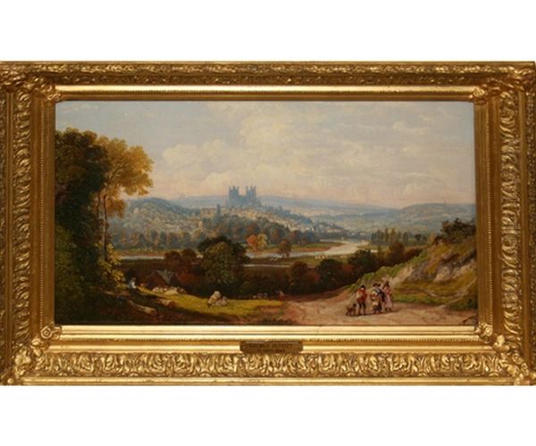 Italianate Landscape With Figures In Foreground - view 1