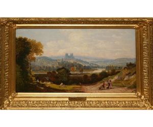 Italianate Landscape With Figures In Foreground