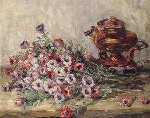 Anemonen Und Teekessel by Rudolf Petuel