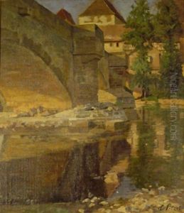 Neckarufer In Beisigheim by Hermann Petzet