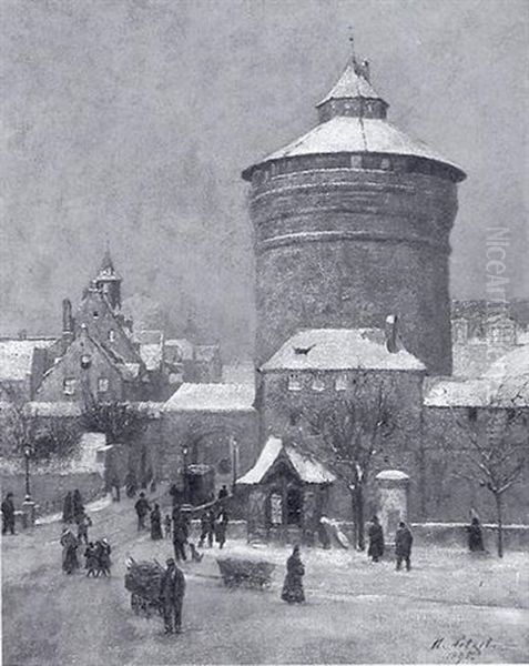 Partie Im Winterlichen Nurnberg - view 1