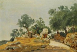 Mountain Road, Olevano by Fritz Petzholdt
