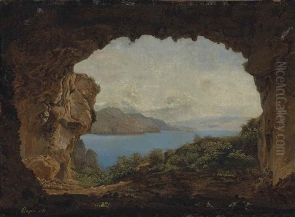 Vue D"une Grotte A Capri - view 1