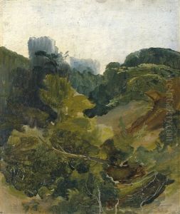 Tal In Der Romischen Campagna by Fritz Petzholdt