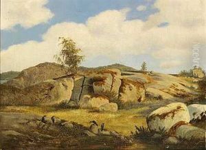 Tysk Bjerglandskab by Fritz Petzholdt