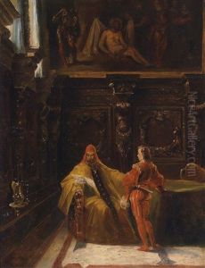Inneres Aus Scuola Di San Rocco, Venedig (study)