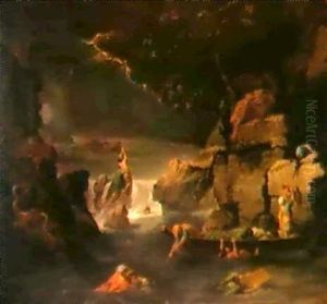Le Deluge (d'apres Nicolas Poussin) by Jean-Francois-Pierre Peyron