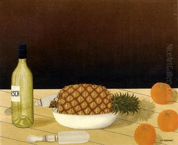 Nature Morte Avec Ananas Et Oranges - view 1
