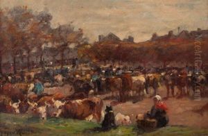 Vaches Dans Une Foire Vaches Dans Une Foire