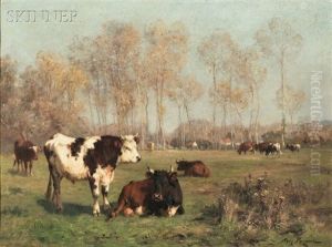 Cattle In A Summer Landscape Cattle In A Summer Landscape