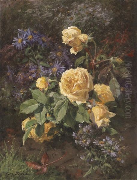 Blumenstuck Mit Gelben Rosen - view 1