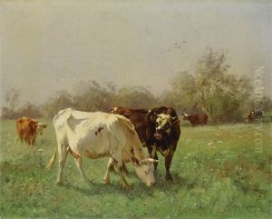 Weidelandschaft Mit Kuhen by Aymar Pezant