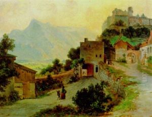 Blick Auf Festung Hohensalzburg Und Den Untersberg