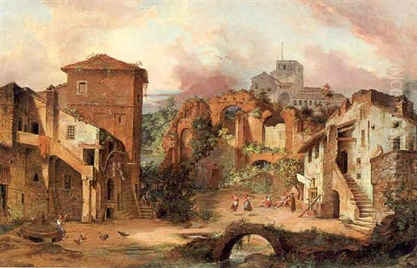 Reste Der Villa Des Pompeius In Albano Bey Rom - view 1