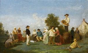 Fete Du Village by Jean Pezous