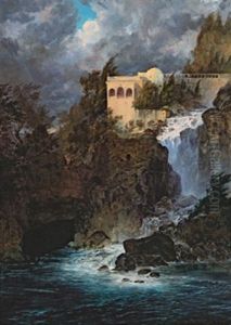 Bauwerk Am Wasserfall by August Pezzey Jr.