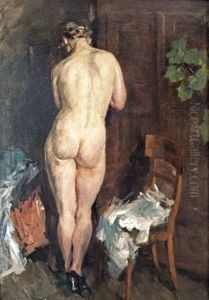 Standing Nude by Conrad Pfau