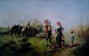 Les Foins by Friedrich Wilhelm Pfeiffer