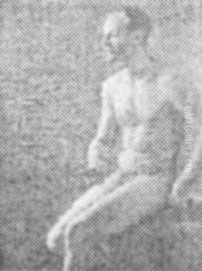 Seated Figure Gesturing With Open Hand Seated Figure Gesturing With Open Hand