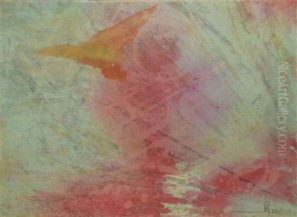 Sans Titre Rose Et Vert - view 1