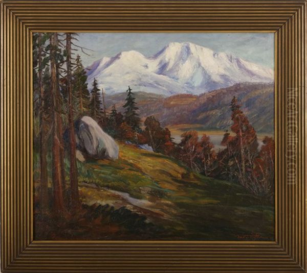 Mountainous Landscape With River - view 1
