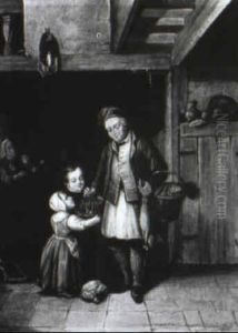 Heimkehr Vom Markt by Johann Baptist Pflug