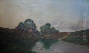 Mill Pond Nr. Ripley, Surrey by Edwin H., Boddington Jnr.