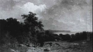 Landschaft Auf Der Insel Rugen In Kustennahe by Gustav Pflugradt