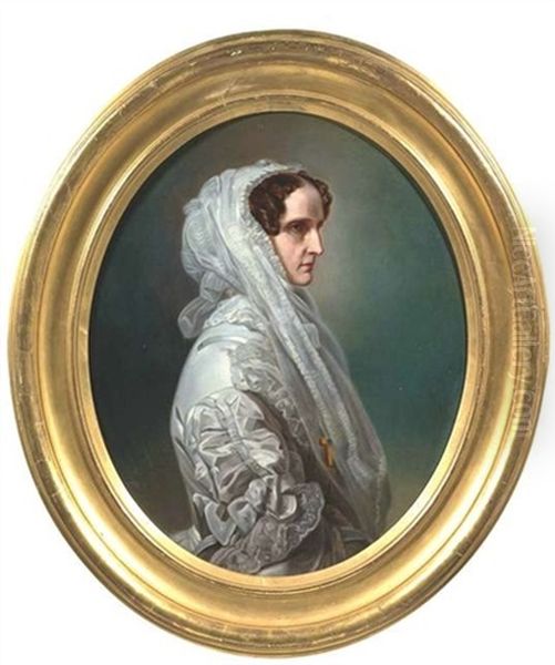 Portrait Der Zarin Alexandra Feodorowna Von Russland, Gemahlin Des Zaren Nikolaus I., Mutter Der Konigin Olga Von Wurttemberg - view 1