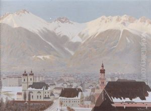 Blick Auf Innsbruck by Alois Pfund